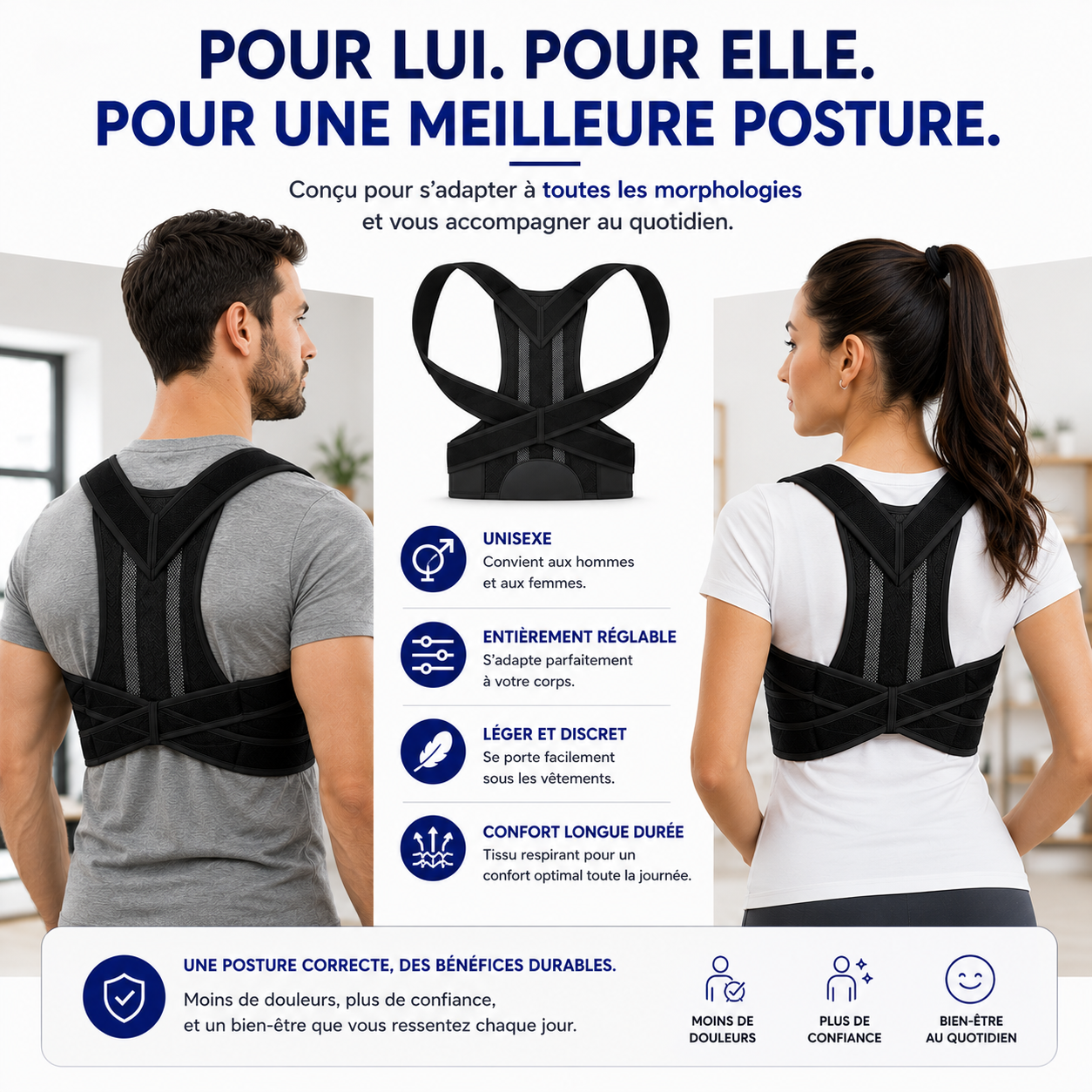 Correcteur de Posture Réglable