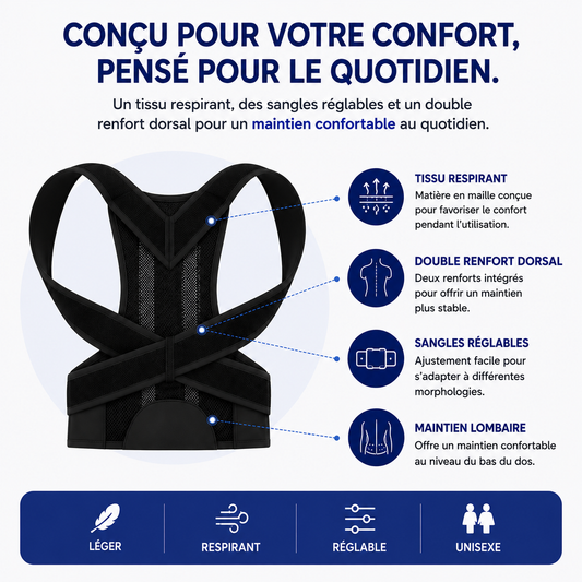 Correcteur de Posture Réglable